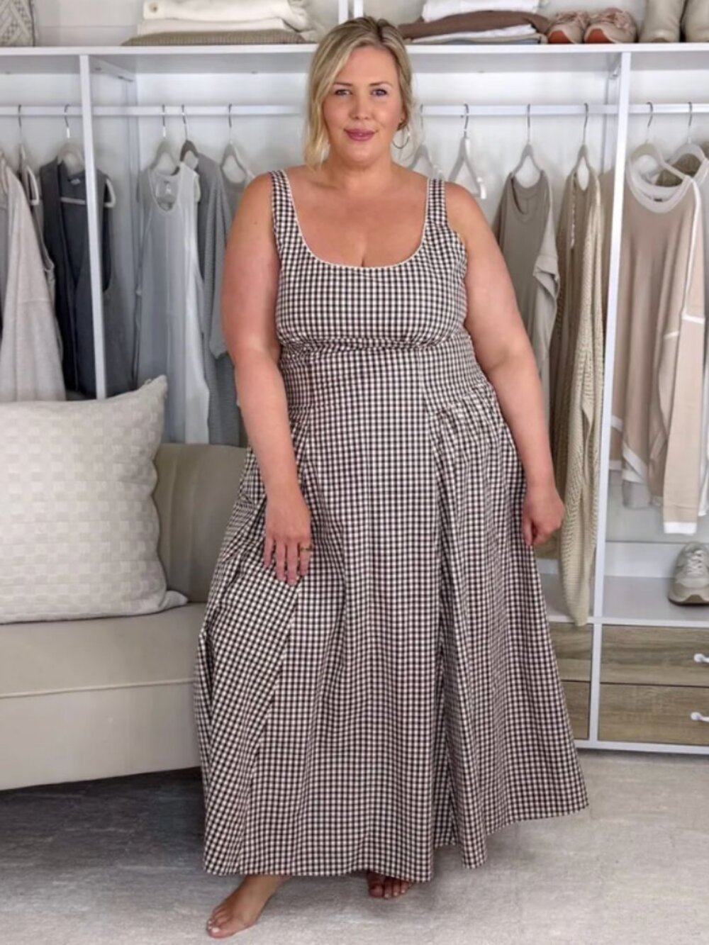 Abercrombie & Fitch Corset Top Maxi Dress